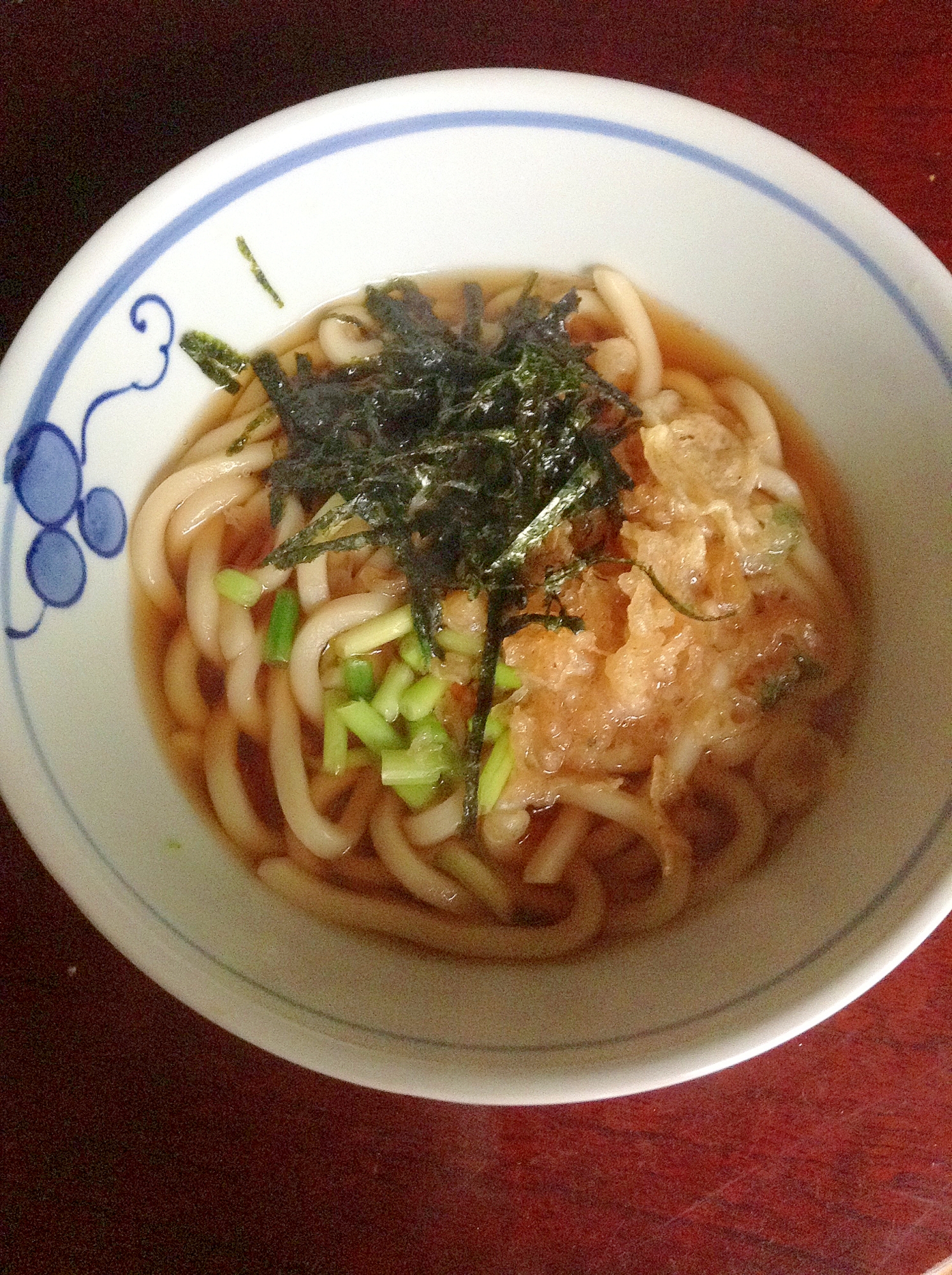 刻み海苔入り☆タヌキうどん【カリウム】